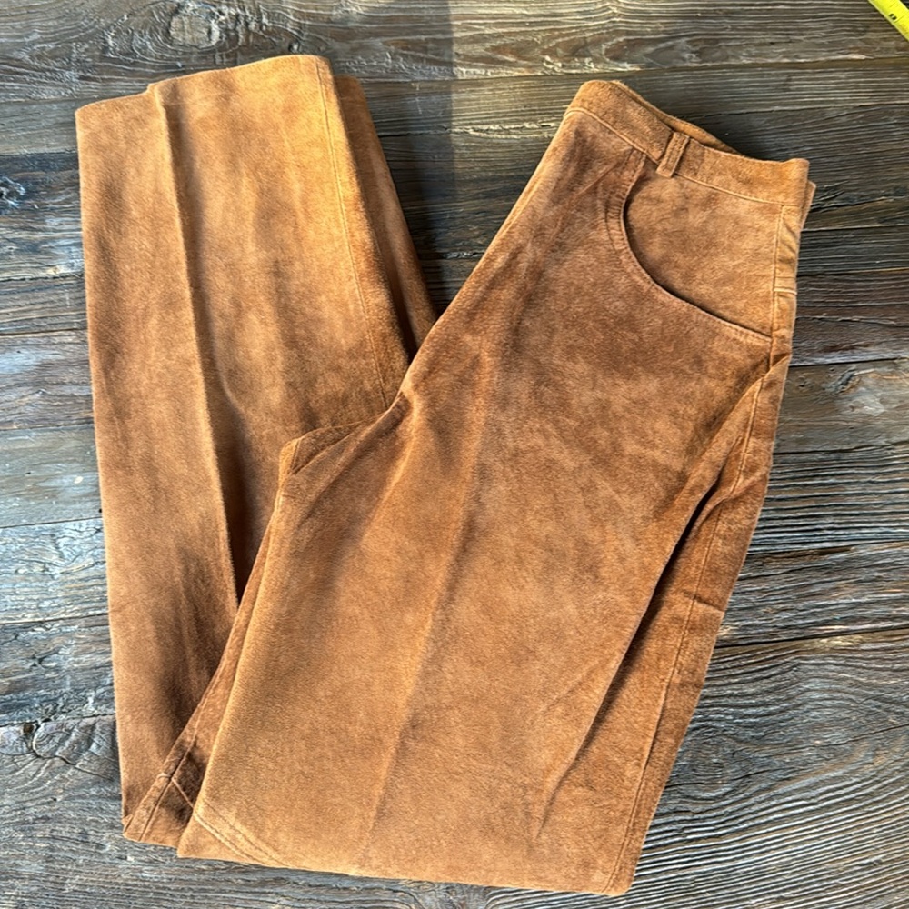 Vintage 70/80s Montgomery Ward Tannery suede pants like new size M